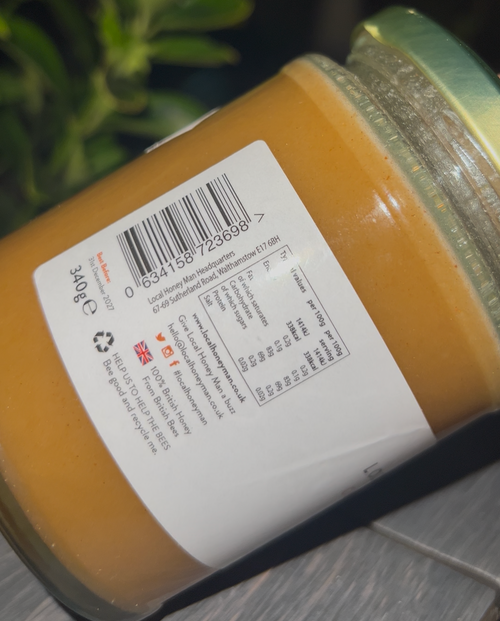 Raw Honey: Infused With Cinammon (340g)